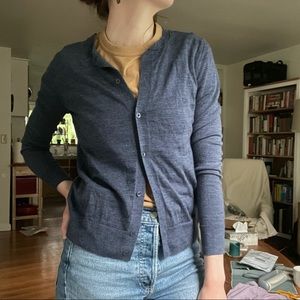 GAP Merino wool crewneck cardigan